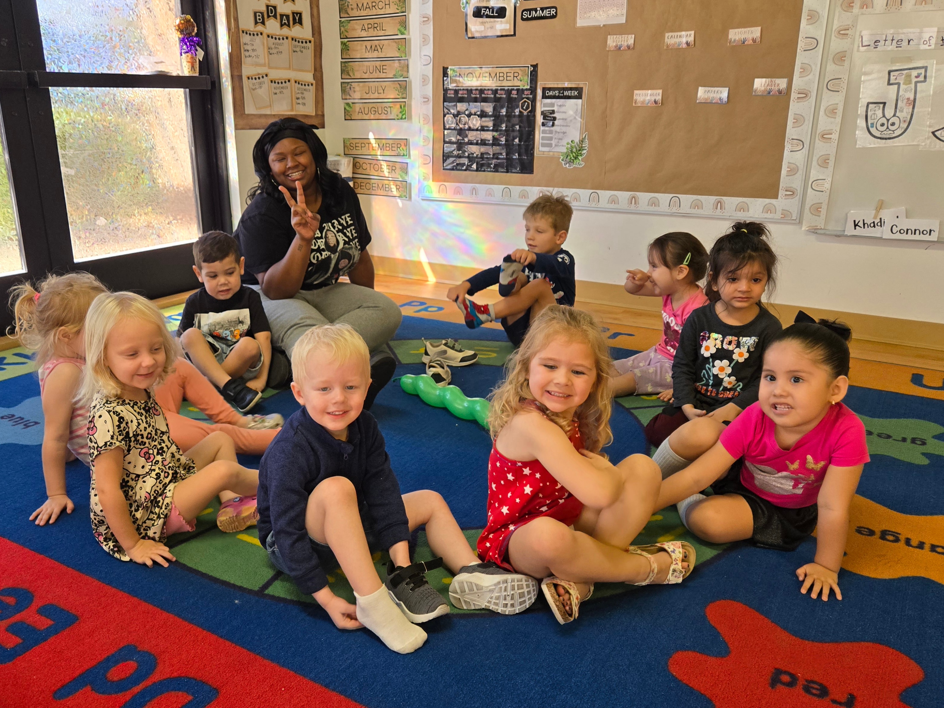 3s class at Curious Kids Preschool